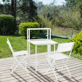 Svita Balkon-Set klappbar weiß