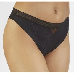 String LASCANA, Damen, Gr. 44/46, schwarz, Spitze, Obermaterial: 81% Polyamid, 19% Elasthan, Unterhosen, aus Spitze in moderner Optik mit extraflachen Kanten