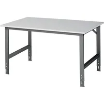 Rau Werktisch Tom B1500xT1000xH760-1080mm Arbeitsplatte Melamin Gestell anthrazitgra