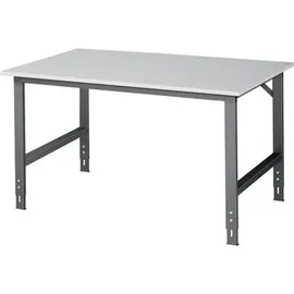 Rau Werktisch Tom B1500xT1000xH760-1080mm Arbeitsplatte Melamin Gestell anthrazitgra