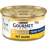 Gourmet Gold Katzenfutter Nass Pastete Huhn 12x85g Multipack