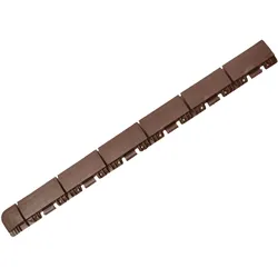 ArtPlast - Kunststofffliesenabschluss Marte braun, 60x6x1,3 cm; Weibliche Ausführung – Kollektion Marte – Braun