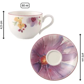 Villeroy & Boch Mariefleur Basic Espressotasse 0,08 l Bunt 2 St.