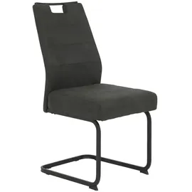 Z2 4er-Set Hela Freischwinger Kerstin Stoff Grau Anthrazit