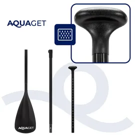 aquaget SUP Board Set 350 x 81 x 15 cm Schwarz