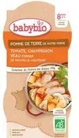 Babybio POMME DE TERRE NOTRE FERME TOMATE CHAMPIGNON VEAU FERMIER NOUVELLE-AQUITAINE0 dès 8 mois Aliment 400 g