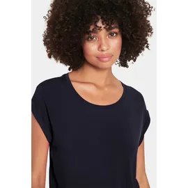St Tropez Saint Tropez Rundhalsshirt Basic in edler LYOCELL Qualität blau M (38)