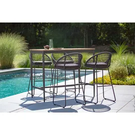Niehoff Bartisch Luna 135 x 70 cm Teak/Grau