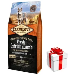 Carnilove Frisches Straußenlamm Adult 6 kg + Überraschung für den Hund