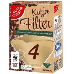 ReinigungsBerater Kaffeefilter 100 Stück Größe 4