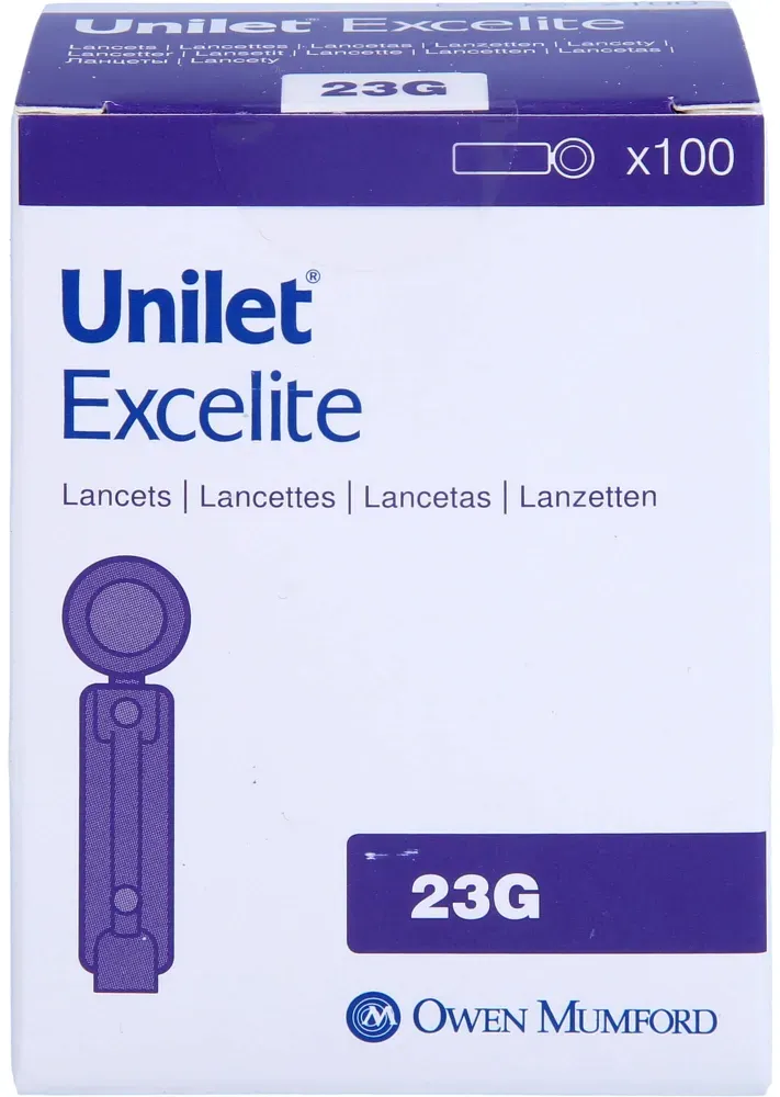 Unilet Excelite 23 G Lanzetten 100 St