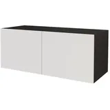 altdecor ELIO Lowboard 100 cm x 40 cm x 40 cm Schwarz/Holzwerkstoff