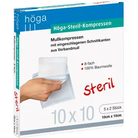 höga-pharm gmbh Höga Kompressen 10 x 10 cm 10 St.