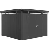 Biohort Metall-Gerätehaus HighLine Gr. H6 Dunkelgrau-Metallic 8,5 m2 Doppeltür