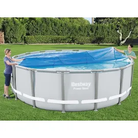 BESTWAY Solarabdeckung Flowclear Rund blau 462 cm