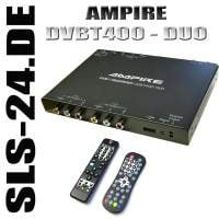 AMPIRE DVBT400-DUO DVB-T Recorder mit 2 Zonen und USB-Recorder Diversity-Rece...