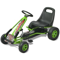 vidaXL Pedal Go-Kart mit verstellbarem Sitz Grün