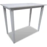 vidaXL Bartisch 60 x 75 cm Weiß