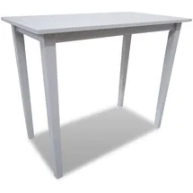vidaXL Bartisch 60 x 75 cm Weiß