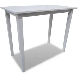 vidaXL Bartisch 60 x 75 cm Weiß
