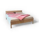 geborgenschlafen Massivholzbett aus Zirbenholz, Holzbett - Zirbenholzbett - metallfrei Designbett, Metallarmes Bett – 100 % Handarbeit in Deutschland