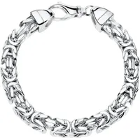 Unique Königskettenglieder-Armband silberfarben KA0070-F Größe 19 cm