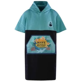 Wave Hawaii Regenponchos Unisex Blau/Türkis XS