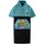 Wave Hawaii Regenponchos Unisex Blau/Türkis XS