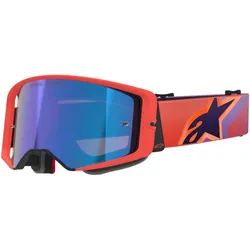 Alpinestars Supertech Vision Corp, Crossbrille verspiegelt - Orange/Lila Blau/Lila-Verspiegelt