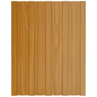 vidaXL Dachpaneel 12 Stk. Natur 60 x 45 cm Verzinkter Stahl