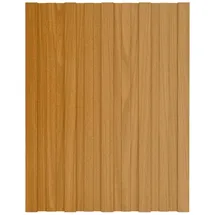 vidaXL Dachpaneel 12 Stk. Natur 60 x 45 cm Verzinkter Stahl