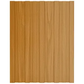 vidaXL Dachpaneel 12 Stk. Natur 60 x 45 cm Verzinkter Stahl