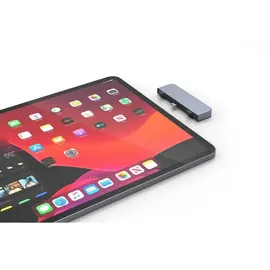 Hyper HD319E-SILBER HyperDrive 4-in-1 USB C Hub Für iPad Pro - 3.5mm Audio, USB-C Power, USB-A 3.0- Silber