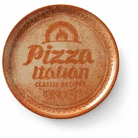 6x Pizzateller Recipe Collection Rot, Rot, ⌀310mm, Porzellan
