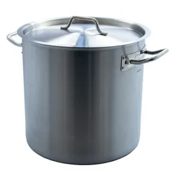 Airbrush-City Kochtopf aus Edelstahl  mit Deckel 21 Liter Gastro- Topf