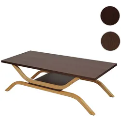 TV-Rack HWC-H38, Fernsehtisch Lowboard TV-Tisch, 35x110x48cm ~ Walnuss-Optik