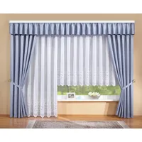 Stickereien Plauen Gardine »Alena« Kräuselband 1 Stk. tlg. veredelt