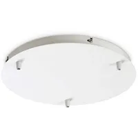 Ideal Lux Baldachin, rund, Ø 30cm, 3-fach, Weiß Lampe