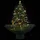 vidaXL Schneiender Weihnachtsbaum mit Schirmfuß Grün 75 cm