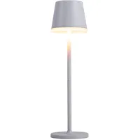GLOBO Solarleuchte LED Tischlampe Außenleuchte Gartenleuchte Terrassenlampe, Metall weiß