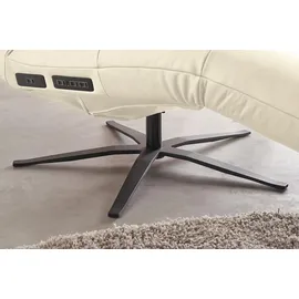 KAWOLA Relaxliege LETICIA Leder 0 x 0 x 0 cm Weiß mit Nackenkissen