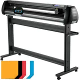 Vevor Schneideplotter 1350 mm Schnittbreite Plottermaschine, 10-800 mm/s Folienschneider, 3 Klingen Folienplotter Cutting Plotter Foliendrucker mit Signmaster Software für Schilder - 800 mm / s (KZJHSOCSK1350FZ9JV2)