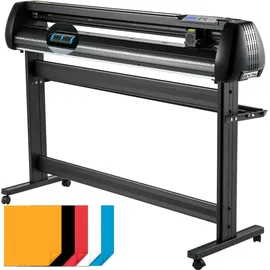 Vevor Schneideplotter 1350 mm Schnittbreite Plottermaschine, 10-800 mm/s Folienschneider, 3 Klingen Folienplotter Cutting Plotter Foliendrucker mit Signmaster Software für Schilder - 800 mm / s (KZJHSOCSK1350FZ9JV2)