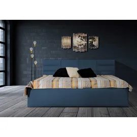 Halmon Schlafkomfort Betten Madera 180 x 200 cm H3 Blau