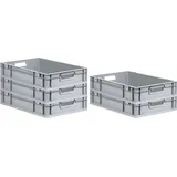 Proregal Eurobox NextGen Economy 12 x 40 x 60 cm 5-tlg. grau