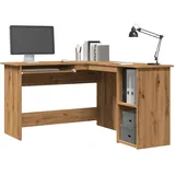 vidaXL Eckschreibtisch Artisan-Eiche 120x140x75 cm Holzwerkstoff