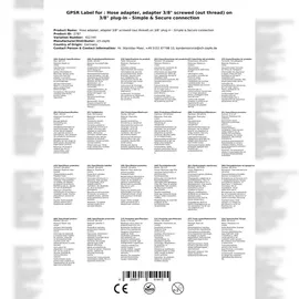 ich-zapfe Adapter 3/8" Aufschraub (Aussengewinde) 3/8" Einsteck