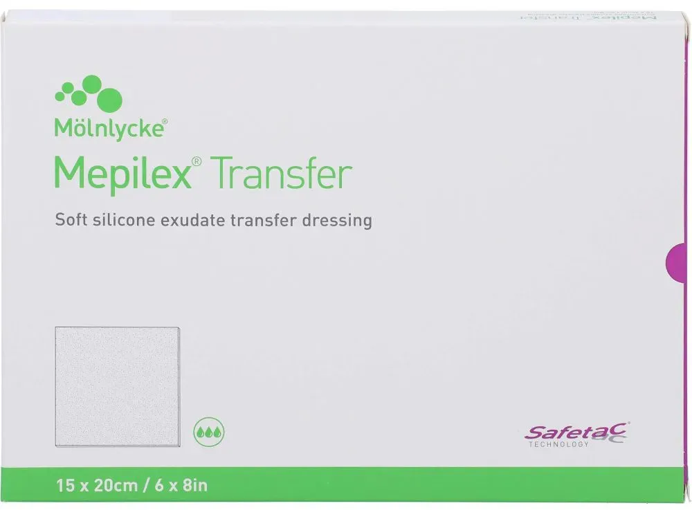MEPILEX Transfer Schaumverband 15x20 cm steril 5 St
