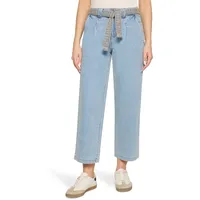 Cartoon Sommerjeans mit Stickerei Blue Denim | Gr.: 40