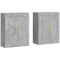 VidaXL Wandschränke 2 Stk Betongrau Holzwerkstoff 3198005